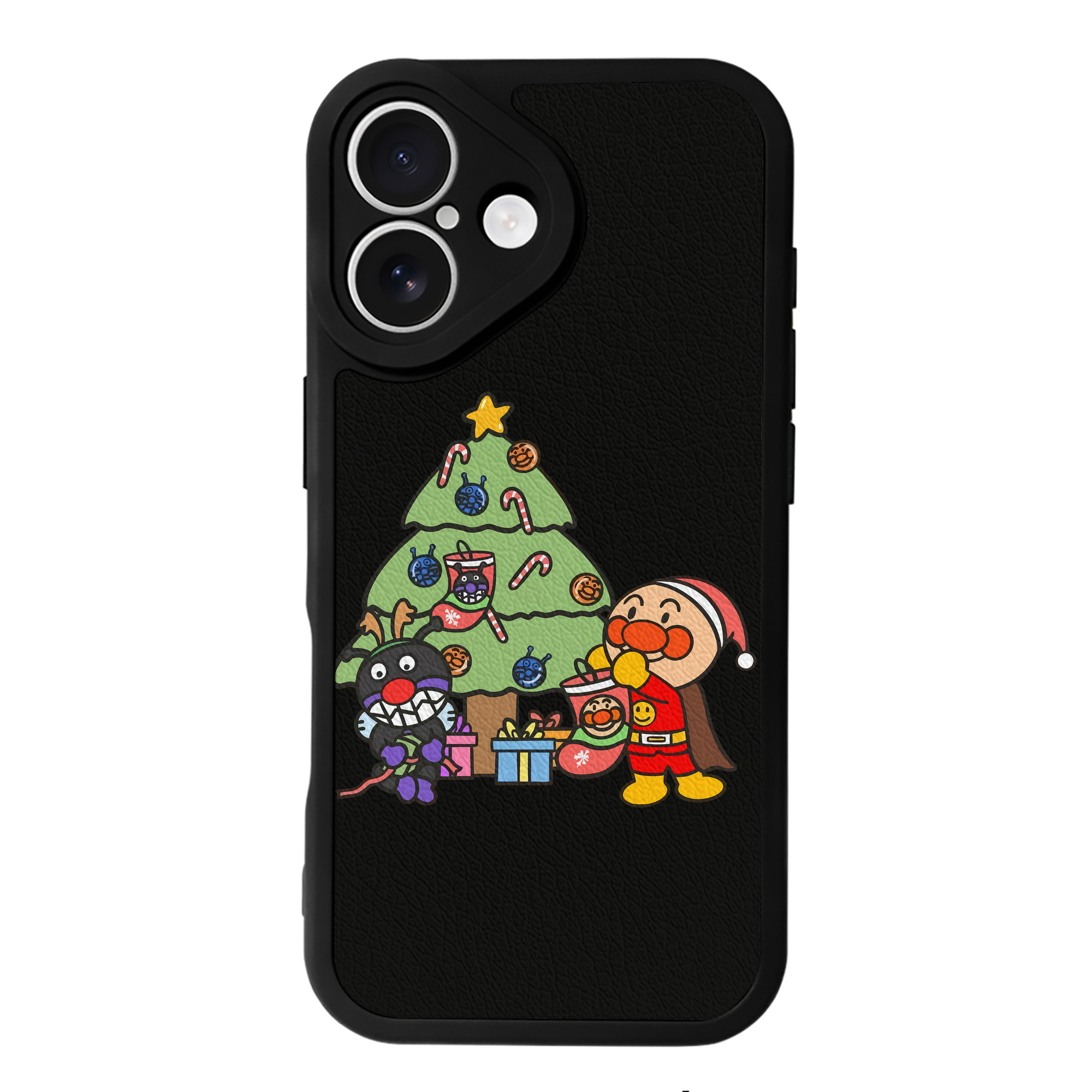 （画像用） アンパンマン Anpanman 【iPhone 16シリーズ対応】シリコンスマホケース（レザー調） 材質：シリコン